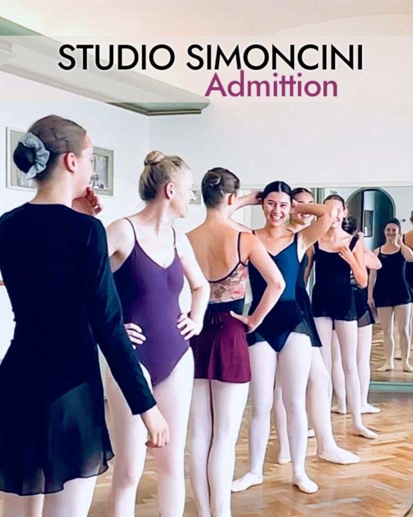 Ballet students in the studio, laughing and enjoying the class